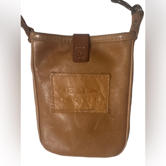 CANOE Cowhide Leather/Fur Tonto 7x5.5 Crossbody Bag - Picture 4 of 5